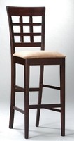 Coaster Bar Stools, Solid Wood Cappuccino With Wheat Back,30h,set Of 2 , New, F on sale Coaster Bar Stools, Solid Wood Cappuccino With Wheat Back,30h,set Of 2 , New, F on sale