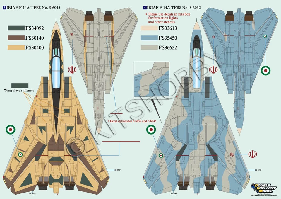 DXM decal 1/48 USN F-14 Tomcat Collection 1 (VF-84 / VF-101 / VF-103 & IRIAF) - Image 4 of 4