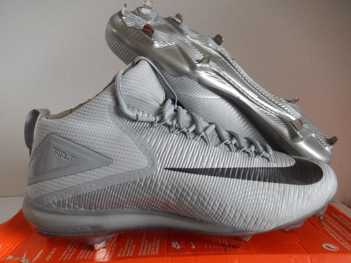 NIKE ZOOM TROUT 3 WOLF GREY-METALLIC DARK GREY SZ 13 CLEATS  display picture 2