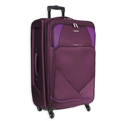 4 wheel Spinner Soft Shell Suitcase 