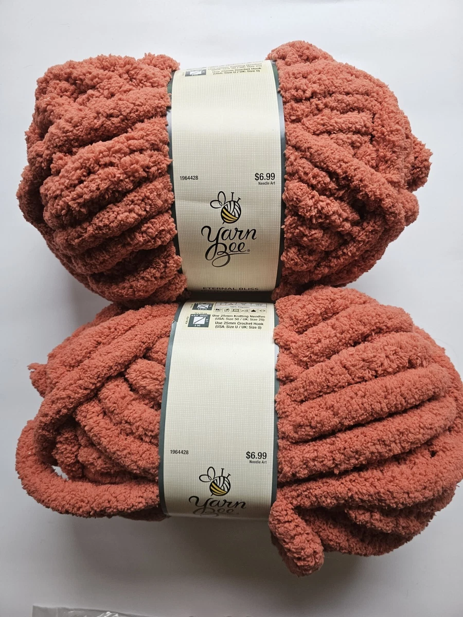 2 Skeins Yarn Bee Eternal Bliss Spiced Persimmon, Jumbo yarn, 8oz