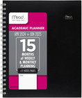 2025 Planner Weekly & Monthly 15Month 812 X 11 Large Basic Black (Crw