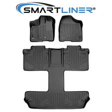 SMARTLINER Custom Fit Floor Mats 3 Row Liner Set OEM TPE 2013-2020 Toyota Sienna