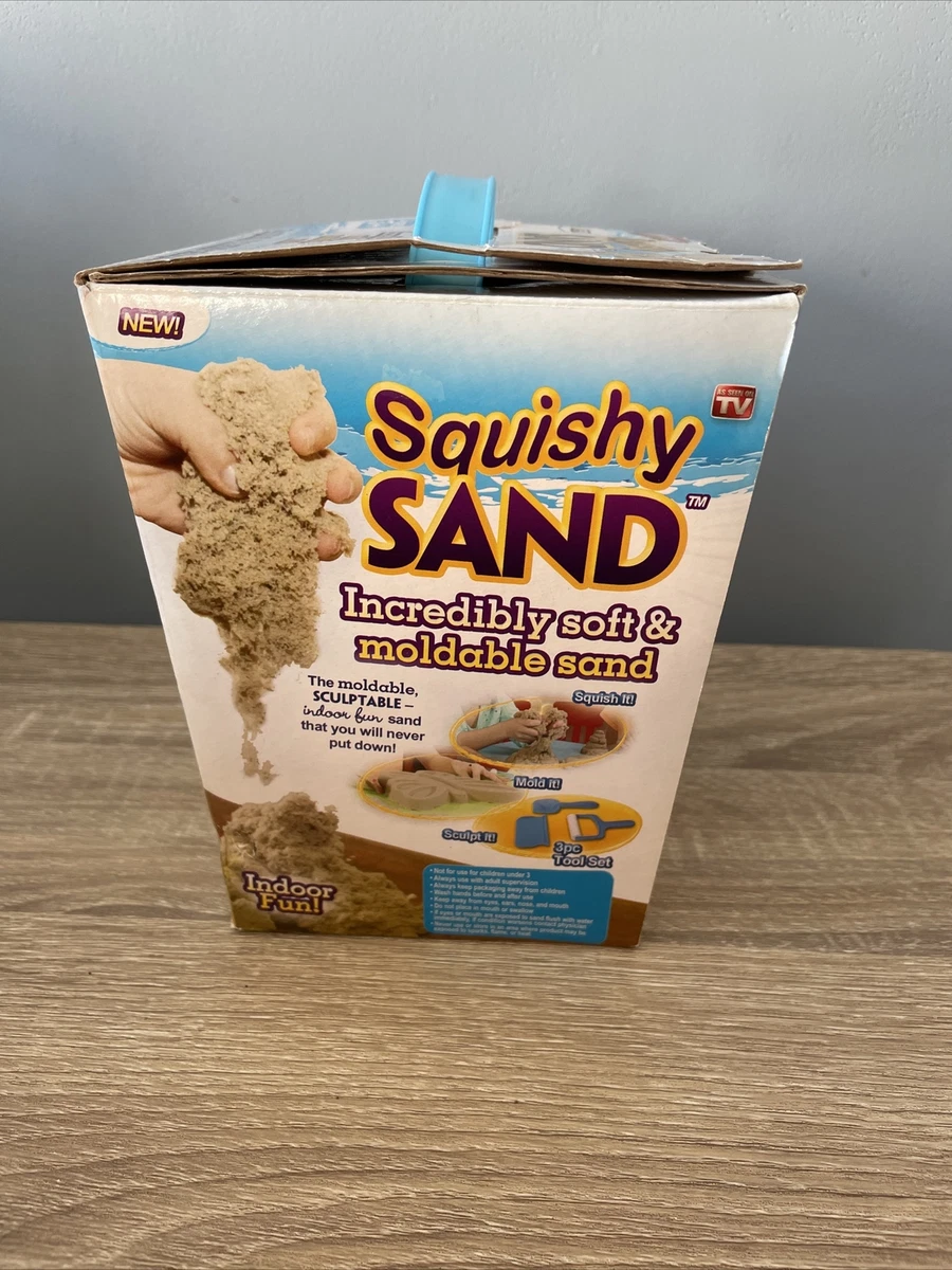 Soft Mouldable Squishy Sand Non Stick Sculpting Incl 3 Tools Kinetic Action