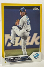 Hideaki Wakui 2023 Topps Chrome NPB #155 35/75 Chunichi Dragons Nippon Pro