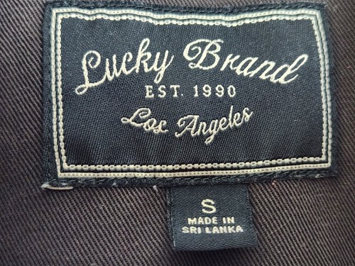 Lucky Brand Men Vest Small Black Zip Up Utility Sleeveless Pockets FREE SHIPPING - Picture 3 of 6