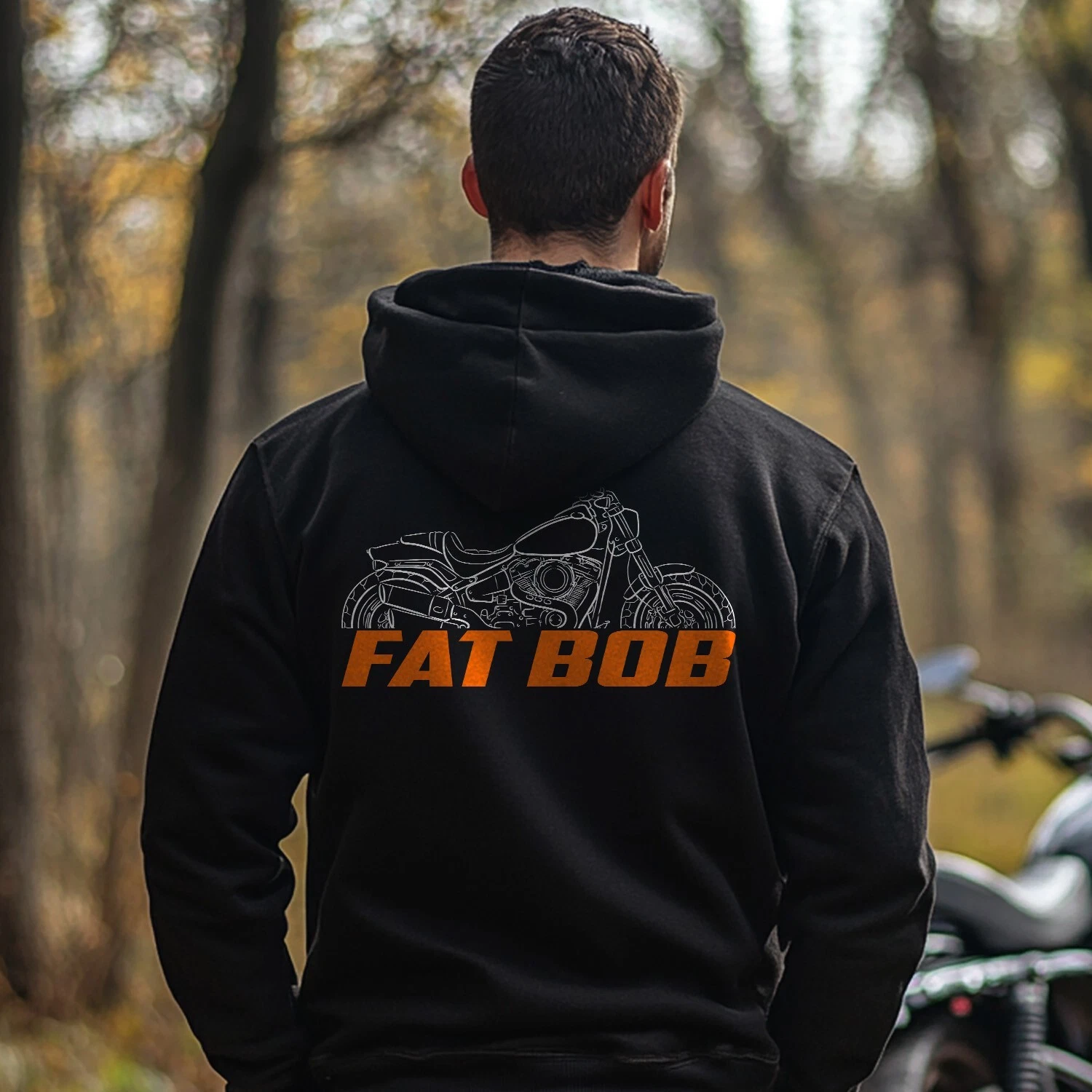 For H daviidson Softail Fat Bob fans - Motorcycle Hoodie