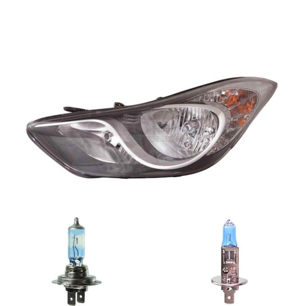 Halogen Scheinwerfer Links H7/ H1 FüR Hyundai Elantra Stufenheck Inkl. Lampen-image