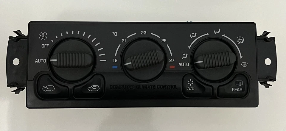 00-02 CHEVY GMC A/C HEATER CLIMATE CONTROL SUBURBAN TAHOE YUKON FULL LIGHTED - Image 3 of 4
