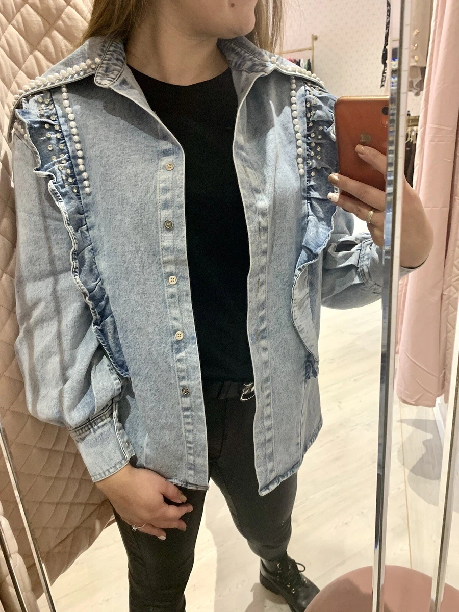 Diamant Embellished Denim Jacket eBay