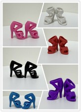 Mix 40 Pairs 5 Color Doll Shoes High Heel Sandal Shoes For 11.5" Doll M07