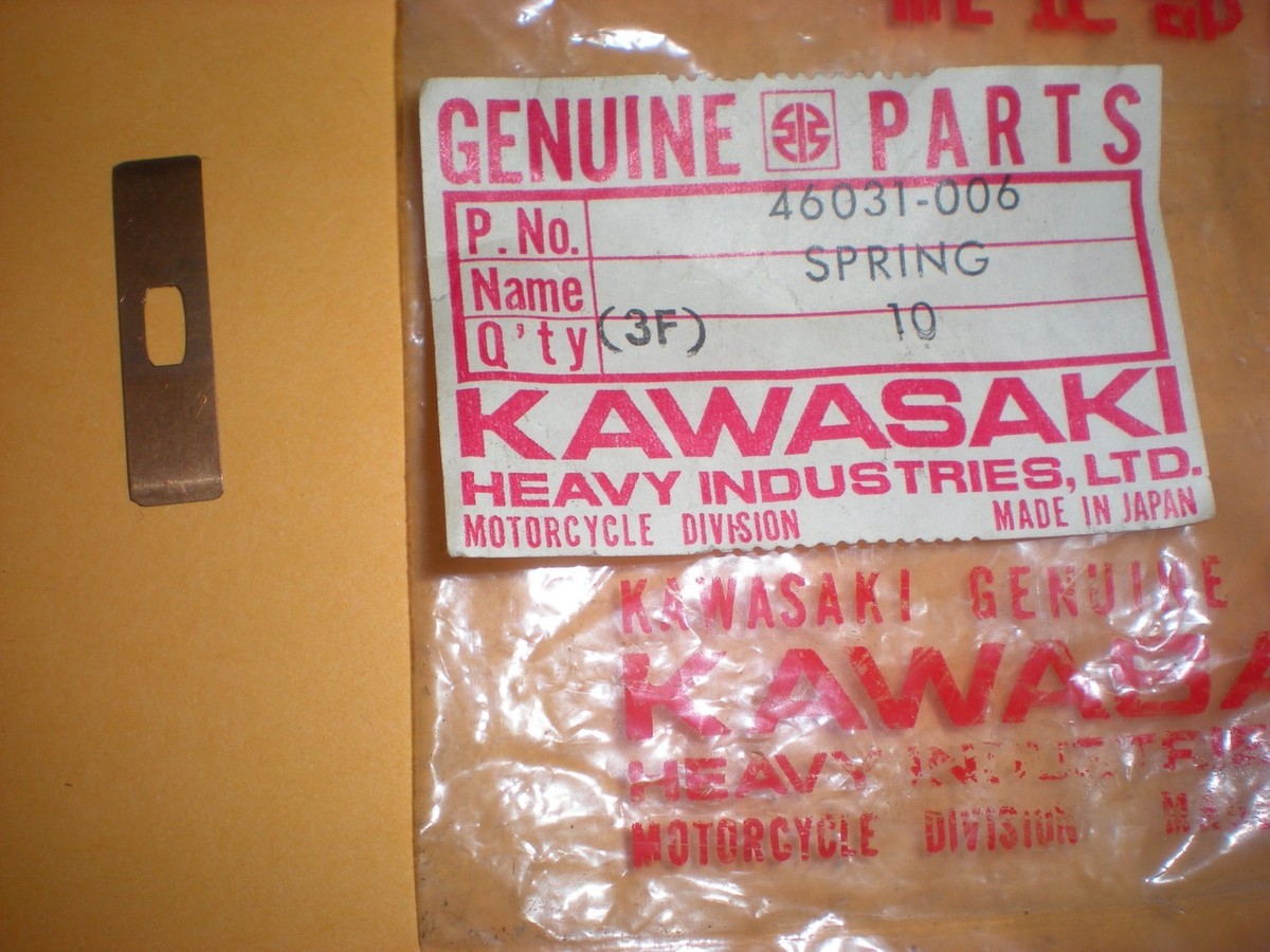 NOS OEM #46031-006, Switch Spring, 9-Pack, Kawasaki H1 H2, G4TR F5