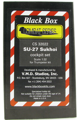 Black Box Sukhoi SU-27 Cockpit Set for Trumpeter Kit 1:32 Resin Conversion