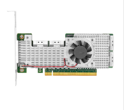 PCIe 4.0 x16 to 4-port built-in 8654 8I NVMe switch adapter