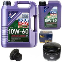 MotoröL Set 10W-60 Liqui Moly 6 Liter + ÖLfilter + Schraube FüR Opel Omega Monza