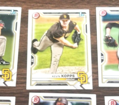KEVIN KOOPS 2021 BOWMAN DRAFT CARD BD-7 SAN DIEGO PADRES (FIRST ROOKIE BASE)