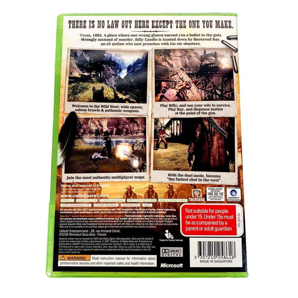 Call of Juarez  Xbox 360 Live  (2007) PAL   Brand New & Factory Sealed - Image 2 of 4