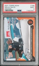 2021 Topps Now Willie Mays #186 Orange SP #/5 90th Birthday PSA 9 COLOR MATCH