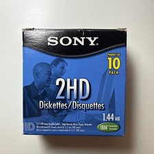 5-pack Sony 2HD 3.5" 1.44MB IBM Formatted Micro Floppy Diskettes