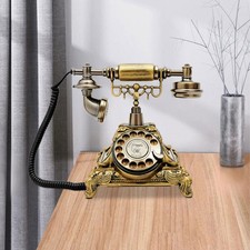 Vintage Rotary Dial Telephone Phone Working Vintage Retro Old Fashion Telephone