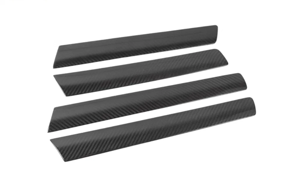 Real Carbon Fiber Inner Door Panel Decor Cover For Volkswagen Touareg 2011-2018 - Image 4 of 4