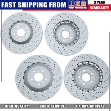 4pcs Front Rear Vented Drilled Disc Brake Rotors For Bmw F06 F10 F12 M5 M6 4pcs Front Rear Vented Drilled Disc Brake Rotors For Bmw F06 F10 F12 M5 M6