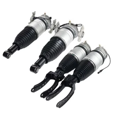 L + R Air Suspension Struts for 10-18 Porsche Cayenne II 92A 958 Front + Rear