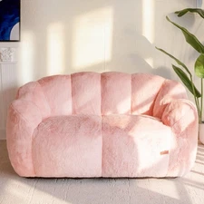 MAXYOYO Adult Bean Bag Chair,Flower Shaped Bean Bag Sofa,Plush Reading Chair