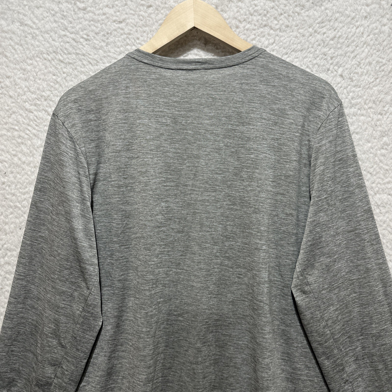 Patagonia Men's Long-Sleeve Shirt Size L Capilene Base layer Daily Heather Gray thumbnail 7