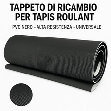 Nastro ricambio tapis roulant universale PVC 1,6 mm varie lunghezze 2140‑2580 mm