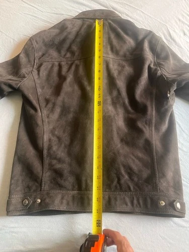 Reiss Jagger Goat Suede Jacket Men's size XS - read description image 14