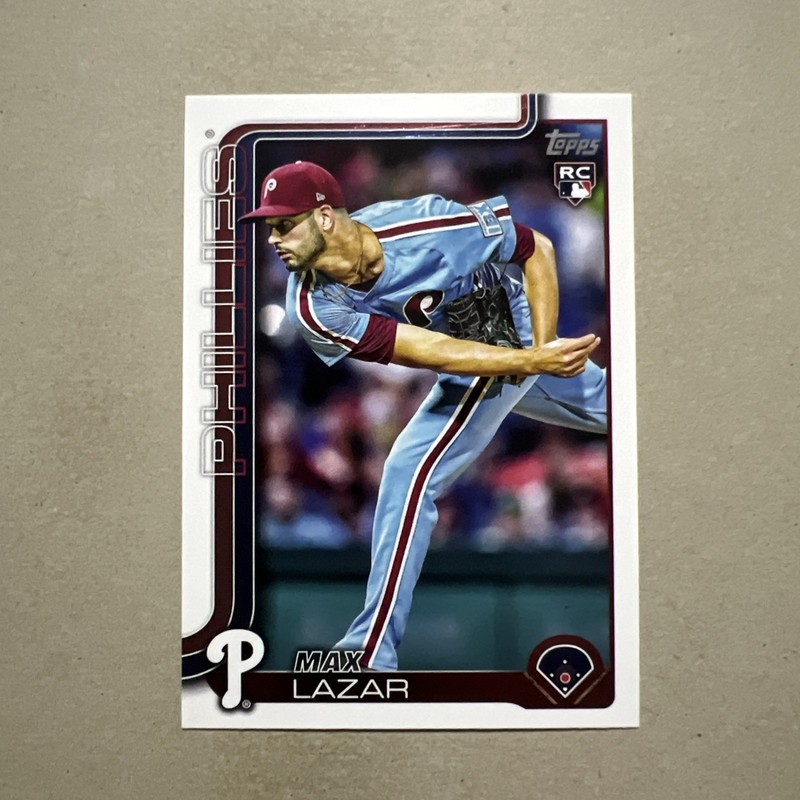 2025 Topps Update #US194 Max Lazar (RC) ROOKIE   -   Philadelphia Phillies