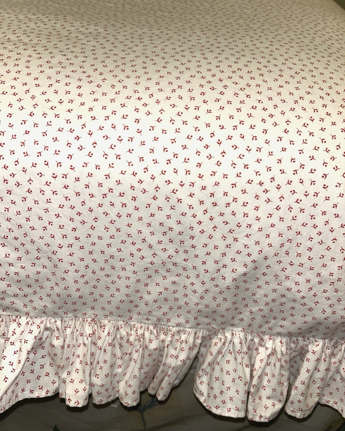 RARE VTG Ralph Lauren Ditsy Print Ruffle Twin Duvet Cover & Standard Pillow Sham