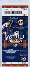 2010 World Series Ticket Game 1 San Francisco Giants vs Texas Rangers 10/27
