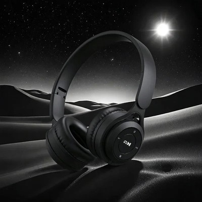 Wireless Over-Ear Headphones Foldable Bluetooth Sports Headset Adjustable HiFi