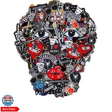Embroidered Patches Iron-on Appliques: 30pcs Assorted Cool Punk Embroidery Se...