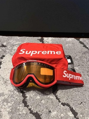 Supreme x Smith Red Ski Snowboard Goggles FW15 Motocross ATV Dirt Bike New Box