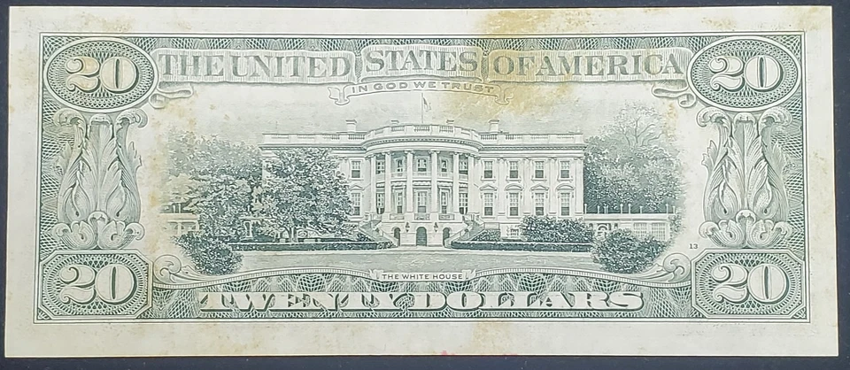 "Serial Number MisPrint" Series 1981A  $20 Federal Reserve Note - Image 4 of 4