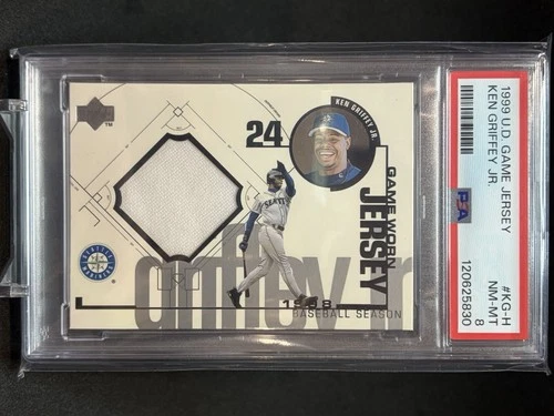 1999 Upper Deck Game Jerseys #KG-H - Ken Griffey JR.  - PSA 8