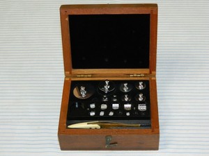 Vintage Central Scientific Co. Laboratory Apparatus CENCO Metric Weight Set