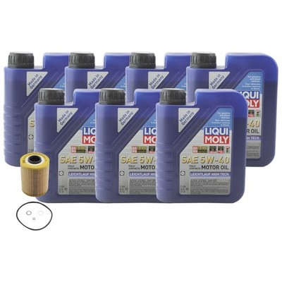 7L Liqui Moly Leichtlauf High Tech 5W40 Mann Engine Oil Change Kit for E36 325i