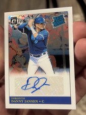 2019 Donruss Optic Danny Jansen Rated Rookie Auto Retro 1985 R85-DJ Blue Jays