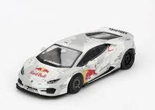 Mini GT 1/64 LAMBORGHINI HURACAN LB Works RED BULL Mad Mike Die Cast Model Car