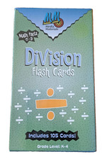 Division Flash Cards Math Facts 0-9 Grades K-4 NEW SEALED Educational Math Game