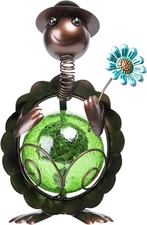 MUMTOP Turtle Garden Decor, Solar Lights Outdoor Decorative Brown 