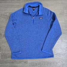 PATAGONIA Better Sweater Blue 1/4 Zip Youth Boys Girls Fleece Pullover Large 12