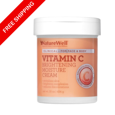 NatureWell Vitamin C Clinical Brightening Moisture Cream 16oz NEW Sealed