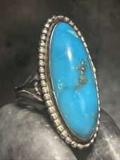 Howlite Cabochon Sterling Silver Southwestern Ring Size 6.5