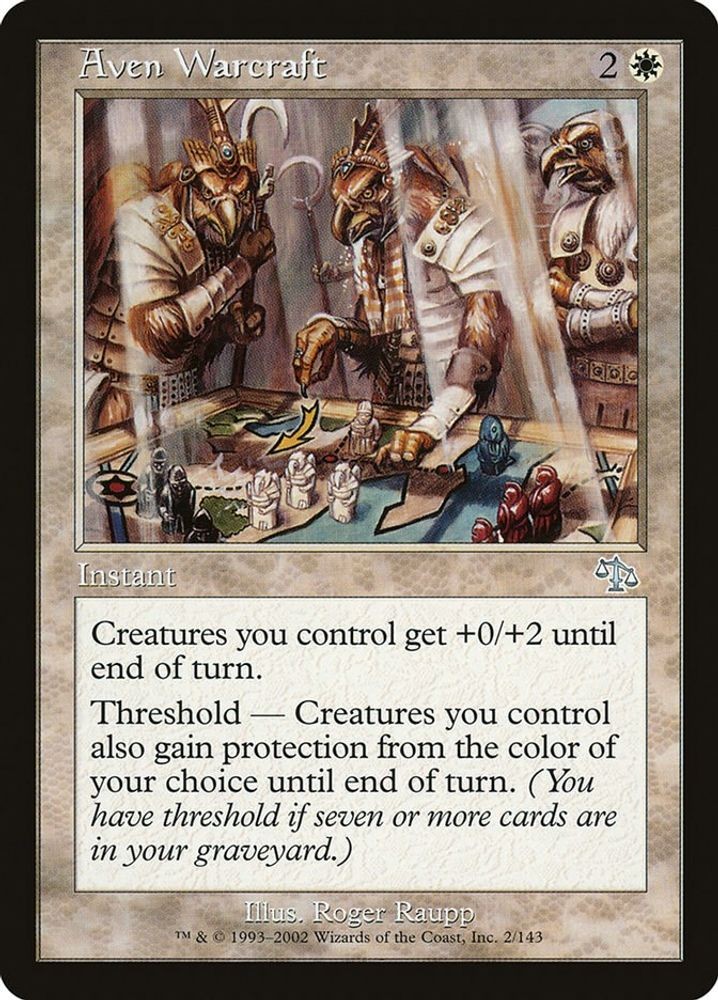 2002 Magic: The Gathering: Judgment - Aven Warcraft (#2, U, Moderately Played)