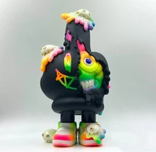 INSTINCTOY×KEA TSAI LIQUID PEACE MONSTER Black Colorful Ver Sofubi Action Figure